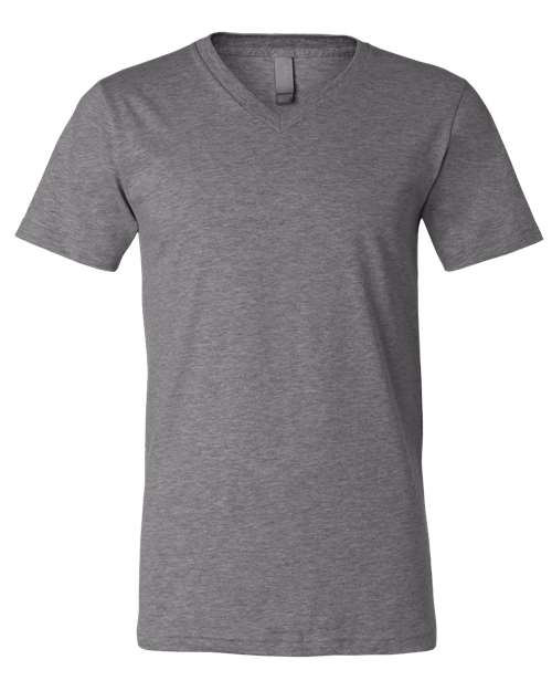 Heather CVC V-Neck Tee