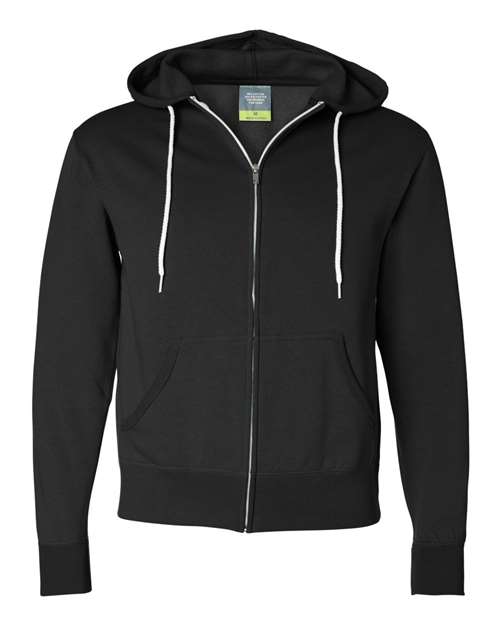 Lightweight Full-Zip Hooded Sweatshirt