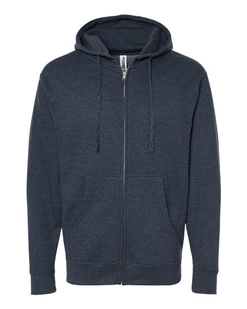 Midweight Full-Zip Hooded Sweatshirt