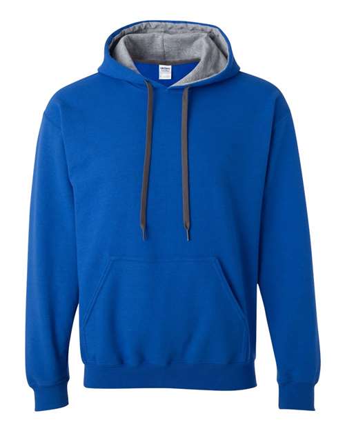 Heavy Blend™ Contrast-Color Hooded Sweatshirt