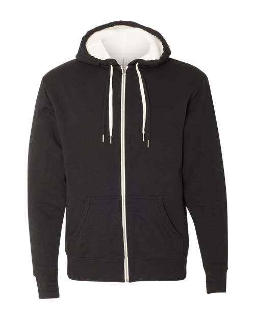 Sherpa-Lined Hooded Sweatshirt