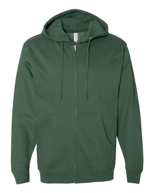 Midweight Full-Zip Hooded Sweatshirt